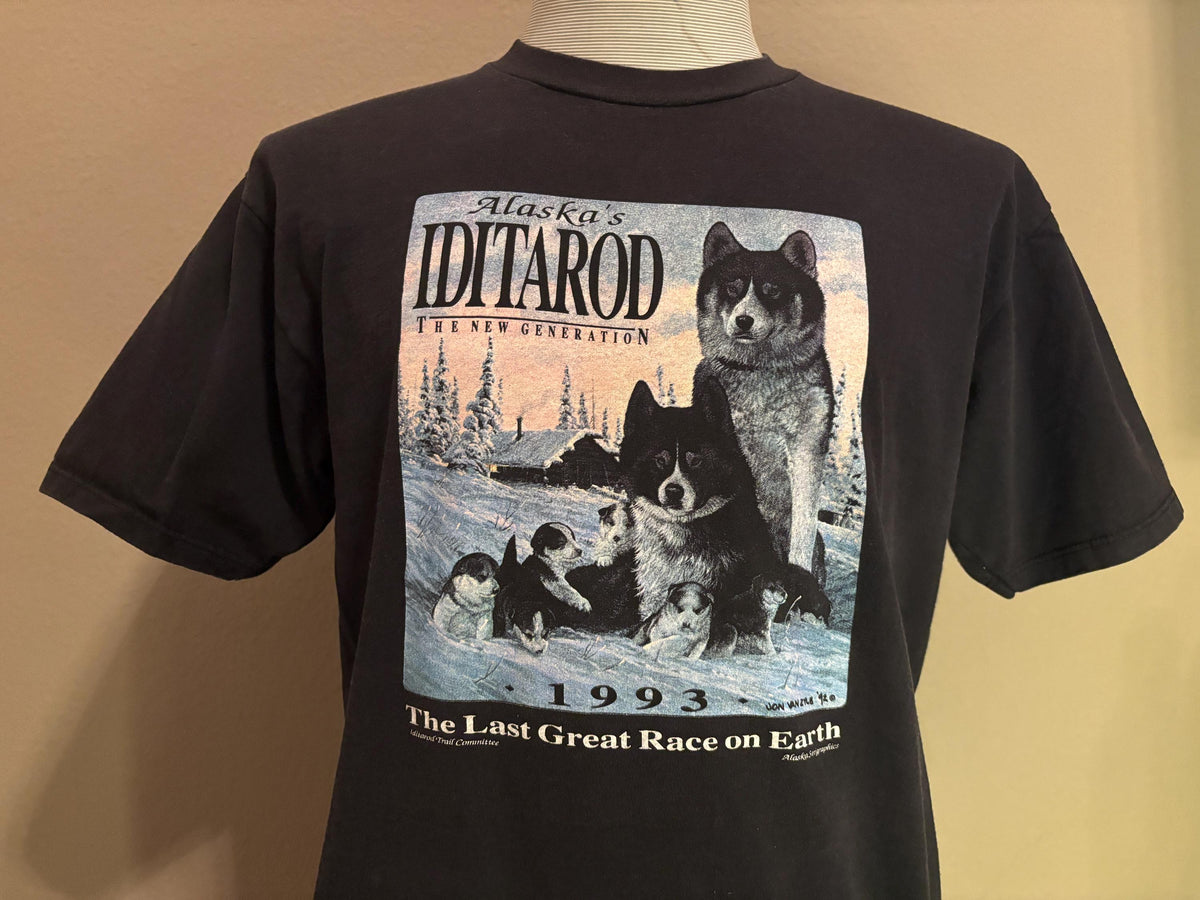 Vintage 90s Alaskas Iditarod The Last Great Race Husky Dog Alaska Tshirt L Graphic Tee – Everyday Comfort · Top Pick For Any Outfit