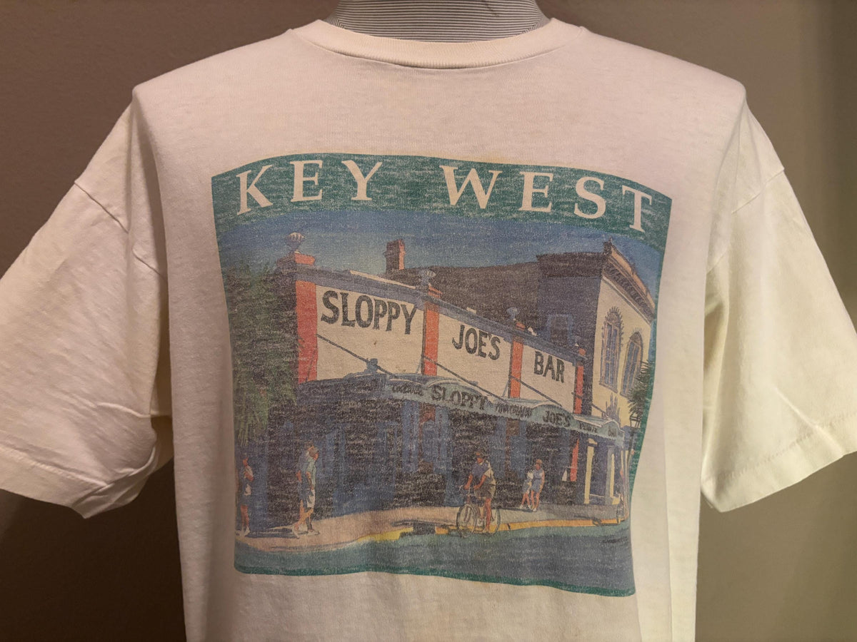 Vintage 90s Key West Florida Sloppy Joes Bar Tshirt XL Graphic Tee – Cozy Vibes · Must-Have Style