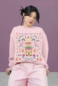 Bookish Folk Art Sweatshirt for Book Lover Maximalist Butterfly Lover Librarian Crewneck Reading Teacher or Romance Reader Floral Books Sweatshirt – Easygoing Wear · Trending Graphic Apparel