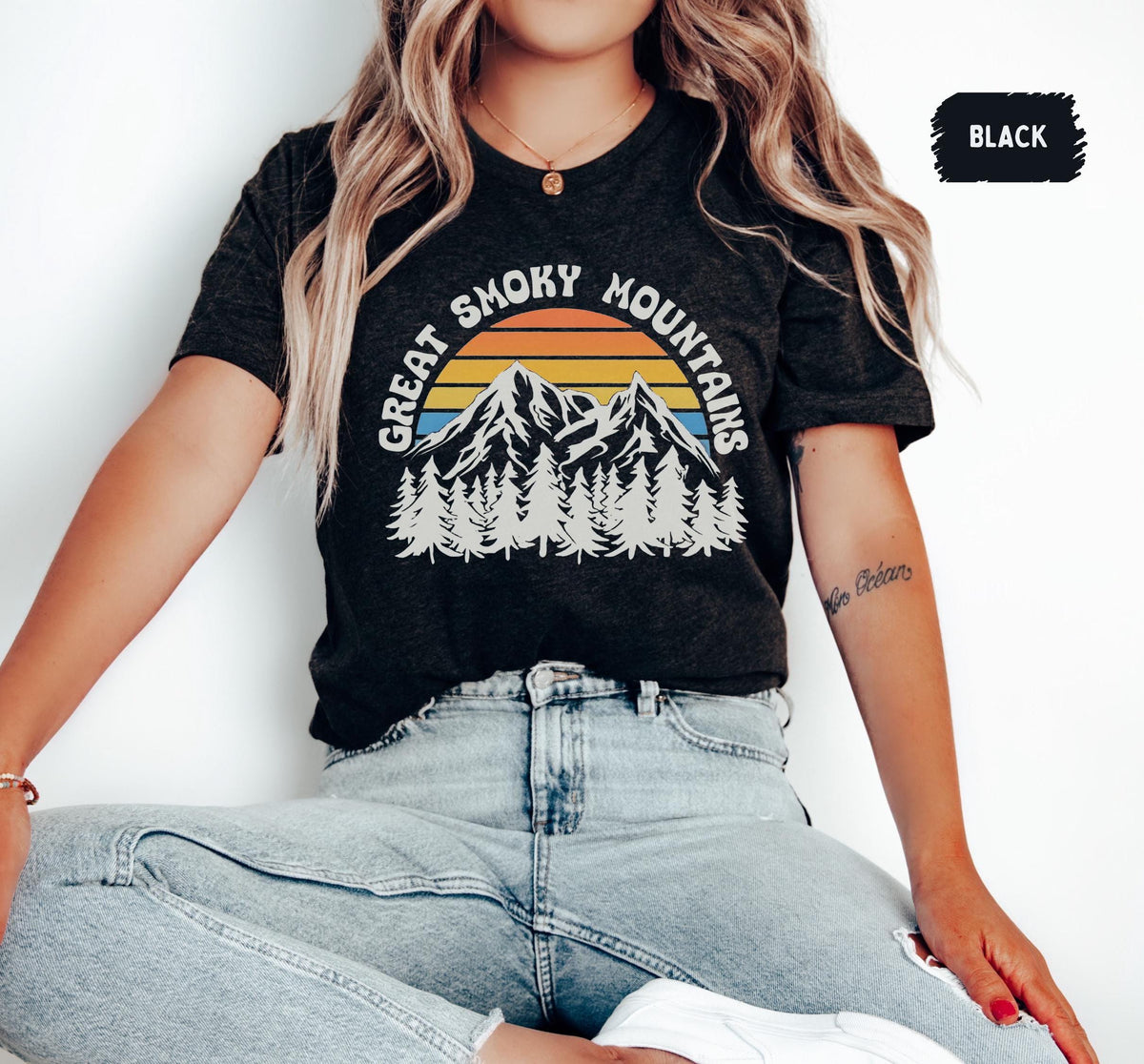 Smoky Mountains Tee Mountain Lover Shirt Outdoor Adventure Top Nature Enthusiast TShirt Hiking Gift Idea Tennessee souvenir Graphic Tee – Feel-Good Design · High-Quality Print