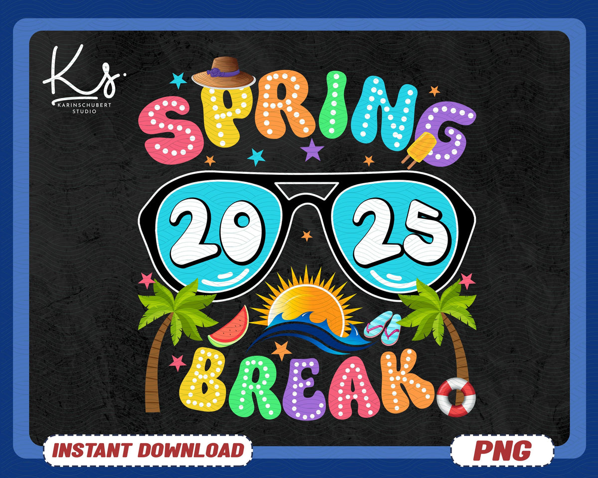 Spring Break 2025 Png Spring Break Png Family Trip Png Beach Vacation Png Beach Party Shirt Design Retro Summer Png Tropical Sunset Graphic Tee – Fan Favorite · Must-Have Style