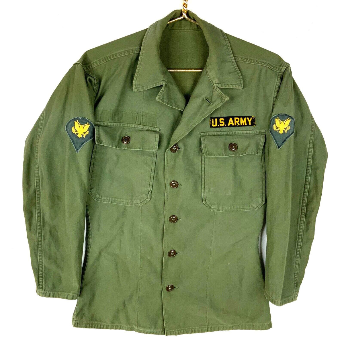 Vintage US Army Womens Og107 Button Up Shirt Small Long Sleeve Vietnam Era Graphic Tee – Easygoing Wear · Great Gift For Fans