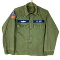 Vintage US Navy Og107 Button Up Shirt Small Long Sleeve VietnamEra Distressed Graphic Tee – Cozy Vibes · Must-Have Style