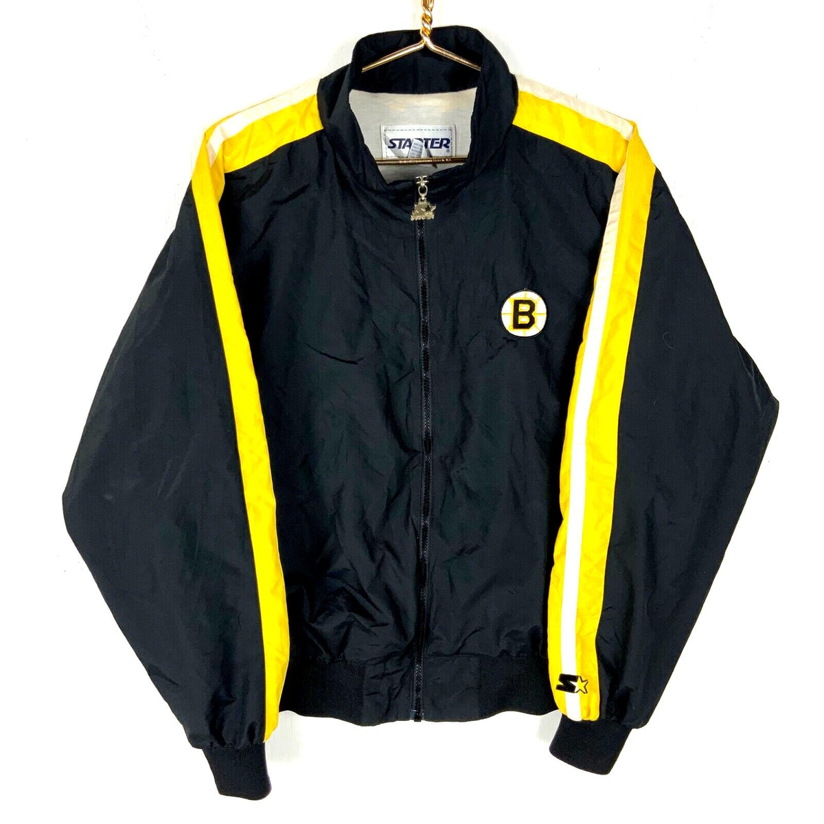 Vintage Boston Bruins Starter Jacket XL Windbreaker Black Nhl Full Zip Lined Graphic Tee – Feel-Good Design · High-Quality Print