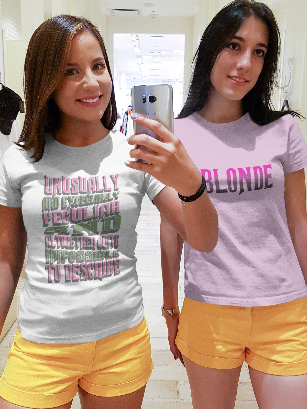 Elphaba and Glinda Wicked Movie Musical T Shirt Stylish 39BLONDE39 Design with Retro Font Broadway Fans Gift Free Shipping USA Graphic Tee – Fan Favorite · Must-Have Style