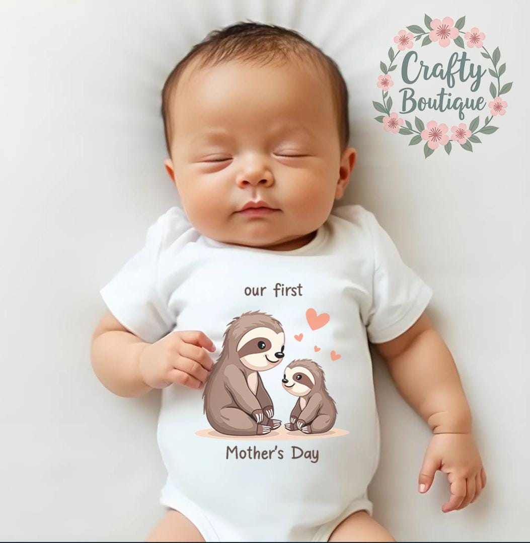 Mother39s Day Baby Tee Newborn Baby Grow 1st Mother Day Gift Baby Shower Gift Idea Cute Sloth Mummy Me Sleepsuit Mum Bib 1139 Graphic Tee – Everyday Comfort · High-Quality Print