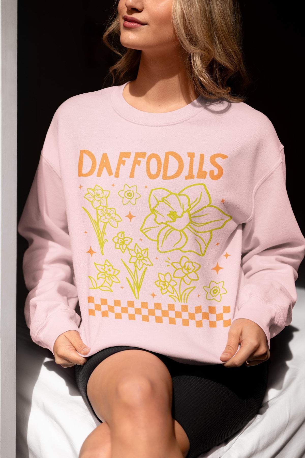 Daffodil Flower Sweatshirt Mom Who Loves Flowers March Birth Month Gift for Mother39s Day Cute Birthday Present for Daughter who Gardens Sweatshirt – Bold Style · Top Pick For Any Outfit