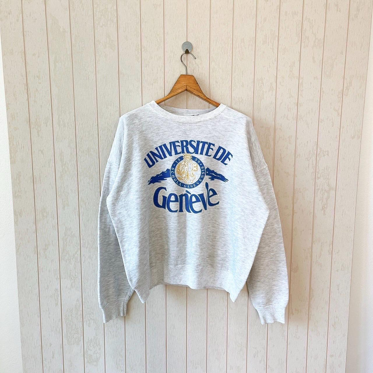 Vintage 90s University of Geneva sweatshirt Made in USA vintage Lee sweatshirt size XL Sweatshirt – Feel-Good Design · Trending Graphic Apparel