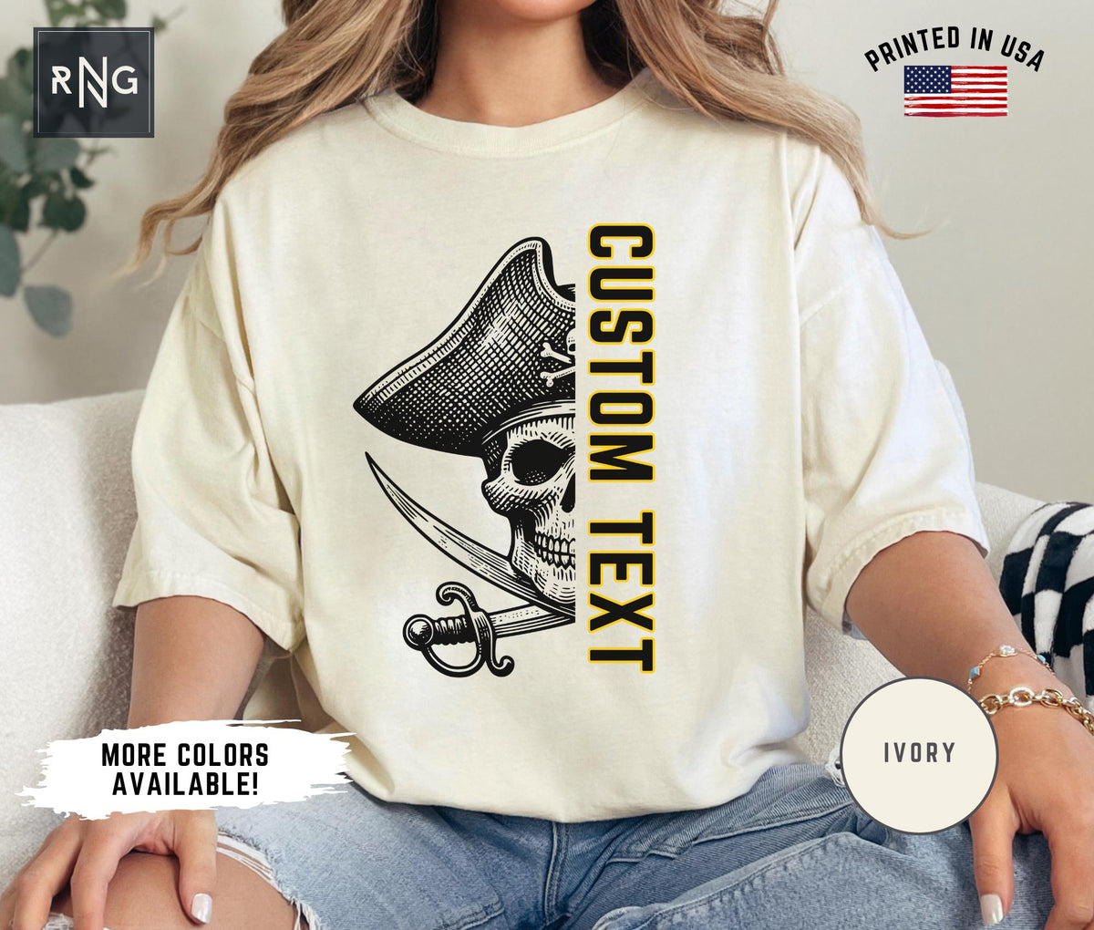 Personalized Pirate Sports Shirt Pirate Gameday Shirt Custom Pirate Sports Apparel Custom Text Sports Team Pirate Logo Shirt Graphic Tee – Easygoing Wear · Trending Graphic Apparel