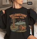 Vintage Yellowstone National Park Bison Sweatshirt Retro Unisex Crewneck Jumper Nature Lover Gift Outdoor Adventure Apparel Wildlife Sweatshirt – Bold Style · Top Pick For Any Outfit