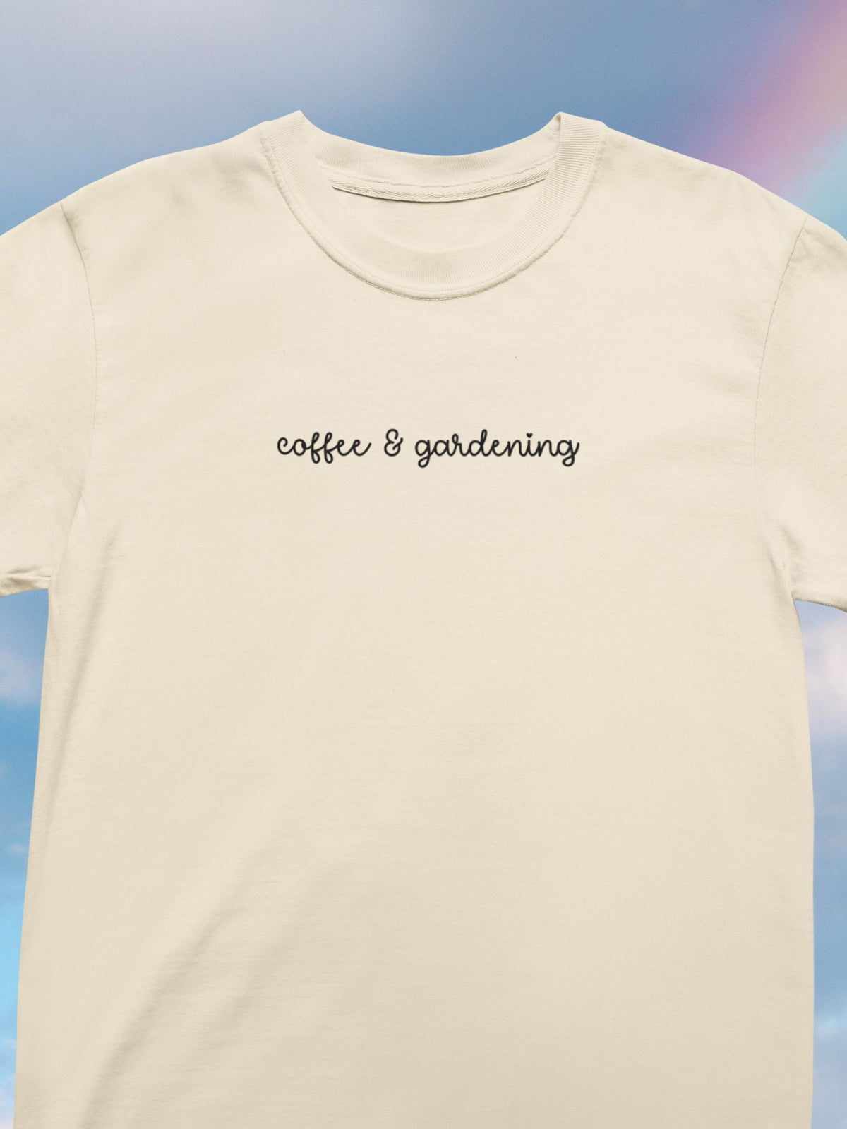 Coffee and Gardening Tee Shirt for Mom Who Loves Coffee Cute Garden Lover TShirt for Daughter or Sister who Gardens Simple Minimalist Tee Graphic Tee – Feel-Good Design · Top Pick For Any Outfit