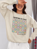 Kindergarten Teacher Sweatshirt Counting is Cool Counting by Fives Teacher Shirt for First Grade Crew Cute Teaching Assistant Crewneck Sweatshirt – Soft Feel · Trending Graphic Apparel