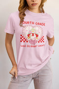 Fourth Grade Last Day of School Teacher Tee Shirt with Silly Goose Holding Strawberries in a Heart Cute Matching Fourth Grade Crew TShirt Graphic Tee – Easygoing Wear · Perfect For Daily Wear