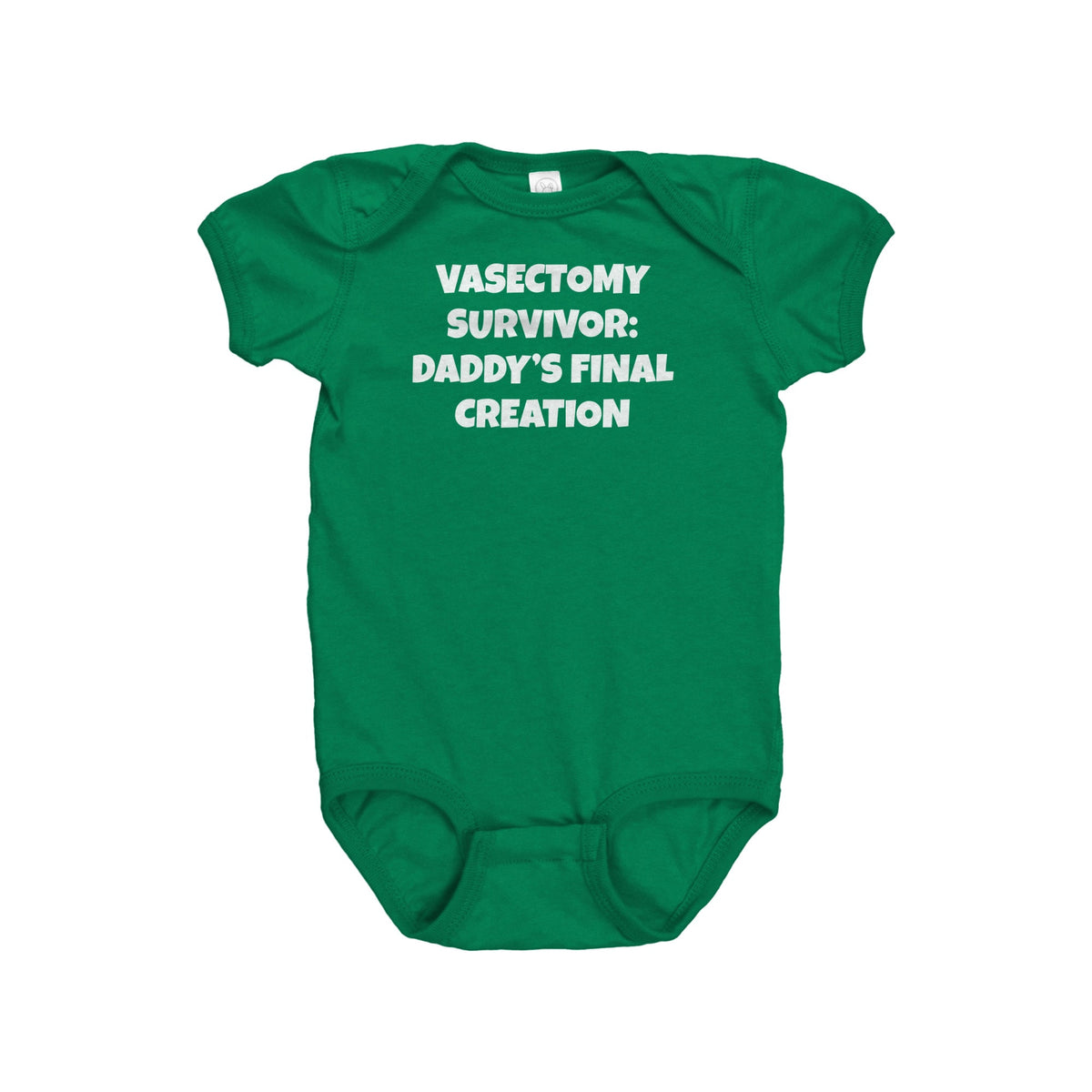 Vasectomy Baby Bodysuit Baby Gift for Dad Who Did Vasectomy Baby OnePiece Daddy39s Final Creation Funny Vasectomy Baby Gift Graphic Tee – Warm & Stylish · Trending Graphic Apparel