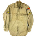 Vintage US Army Khaki Button Up Shirt Size 15x32 Brown Long Sleeve Vietnam Era Graphic Tee – Warm & Stylish · High-Quality Print