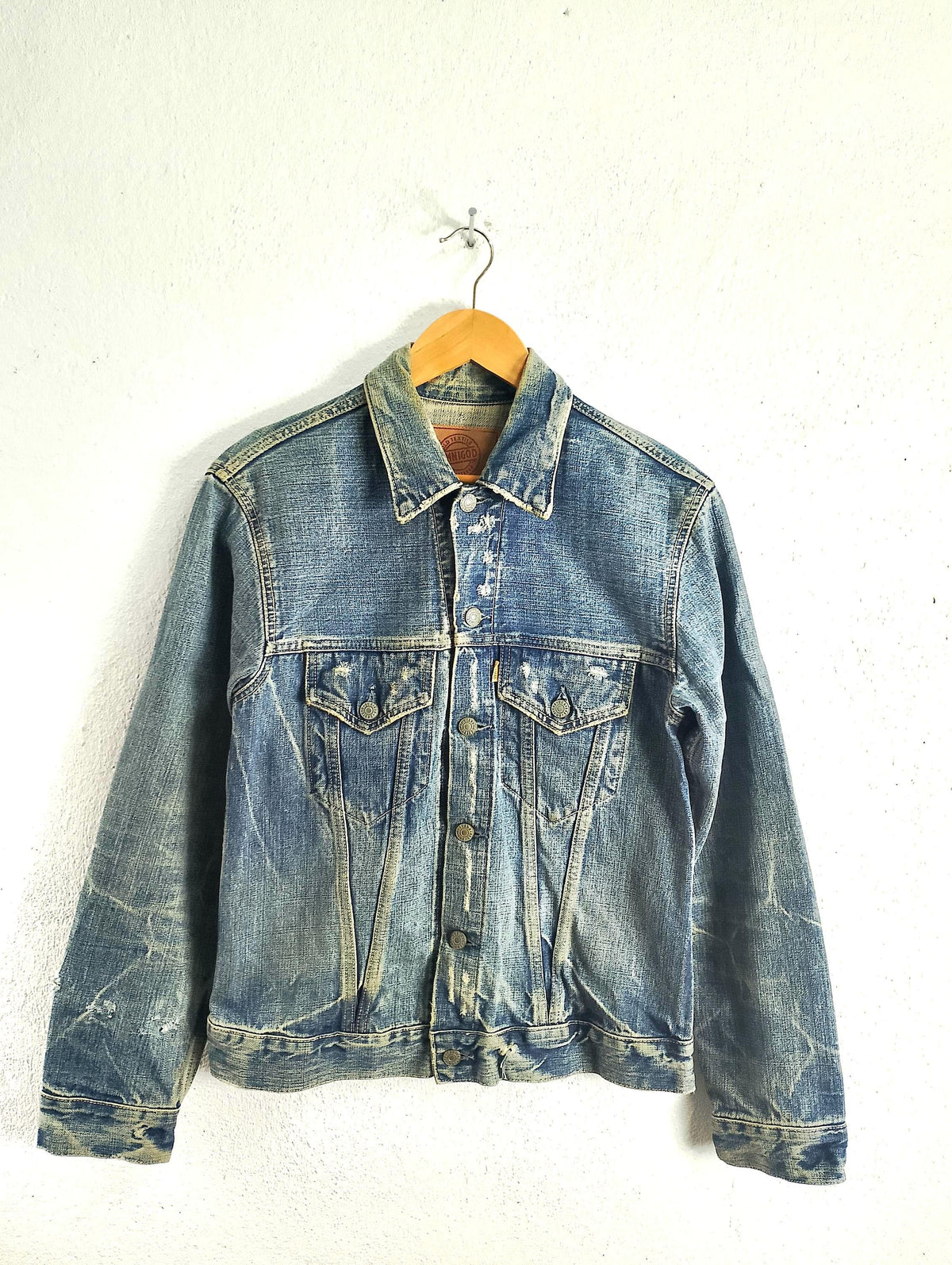 Omnigod selvedge trucker denim jacket Medium Graphic Tee – Warm & Stylish · Great Gift For Fans
