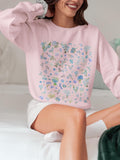 Boho Wildflower Sweatshirt with Forget Me Not Flowers and Butterflies September Birth Month Flower Cute Birthday Gift or Mother39s Day Gift Sweatshirt – Warm & Stylish · Top Pick For Any Outfit