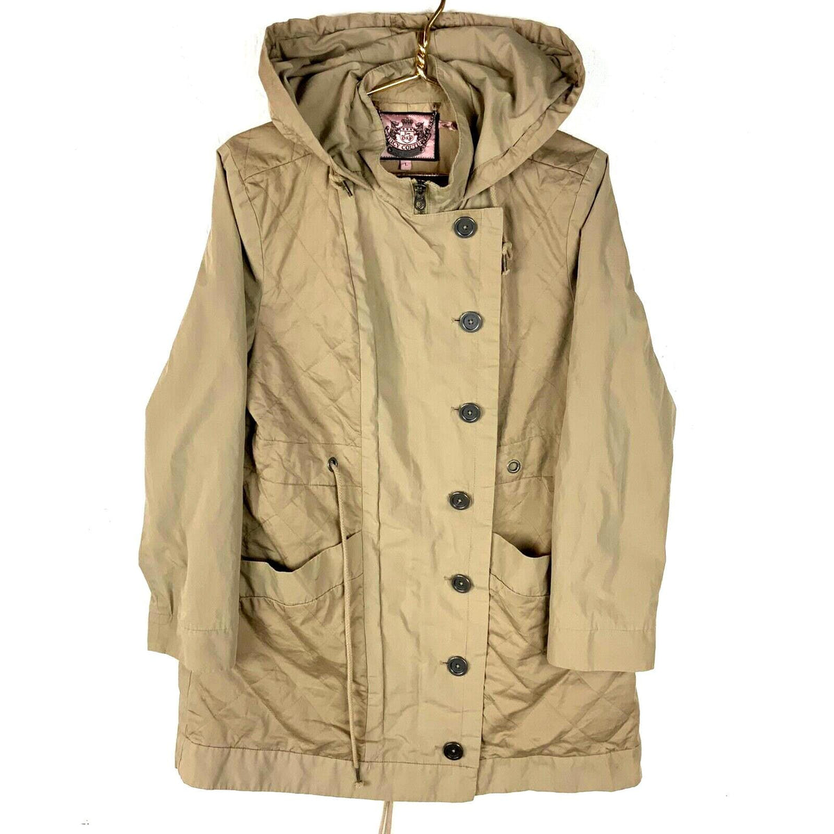 Juicy Couture Women39s Trench Coat Jacket Large Brown Full Zip Graphic Tee – Premium Graphic · Perfect For Daily Wear