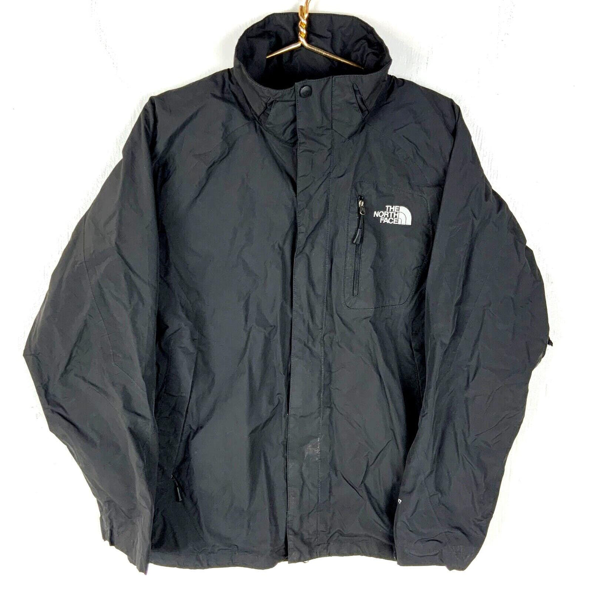 The North Face Hyvent Windbreaker Jacket Medium Black Full Zip Lined Graphic Tee – Premium Graphic · Must-Have Style