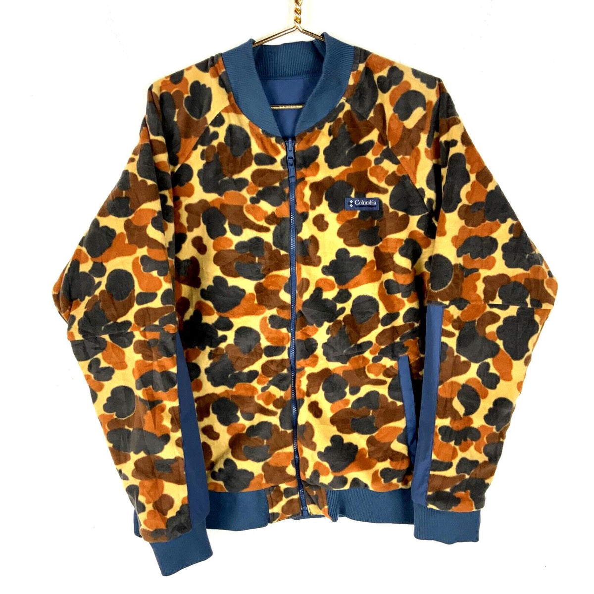 Columbia Camo Bomber Jacket XL Full Zip Reversible Fleece Lined Graphic Tee – Premium Graphic · Great Gift For Fans