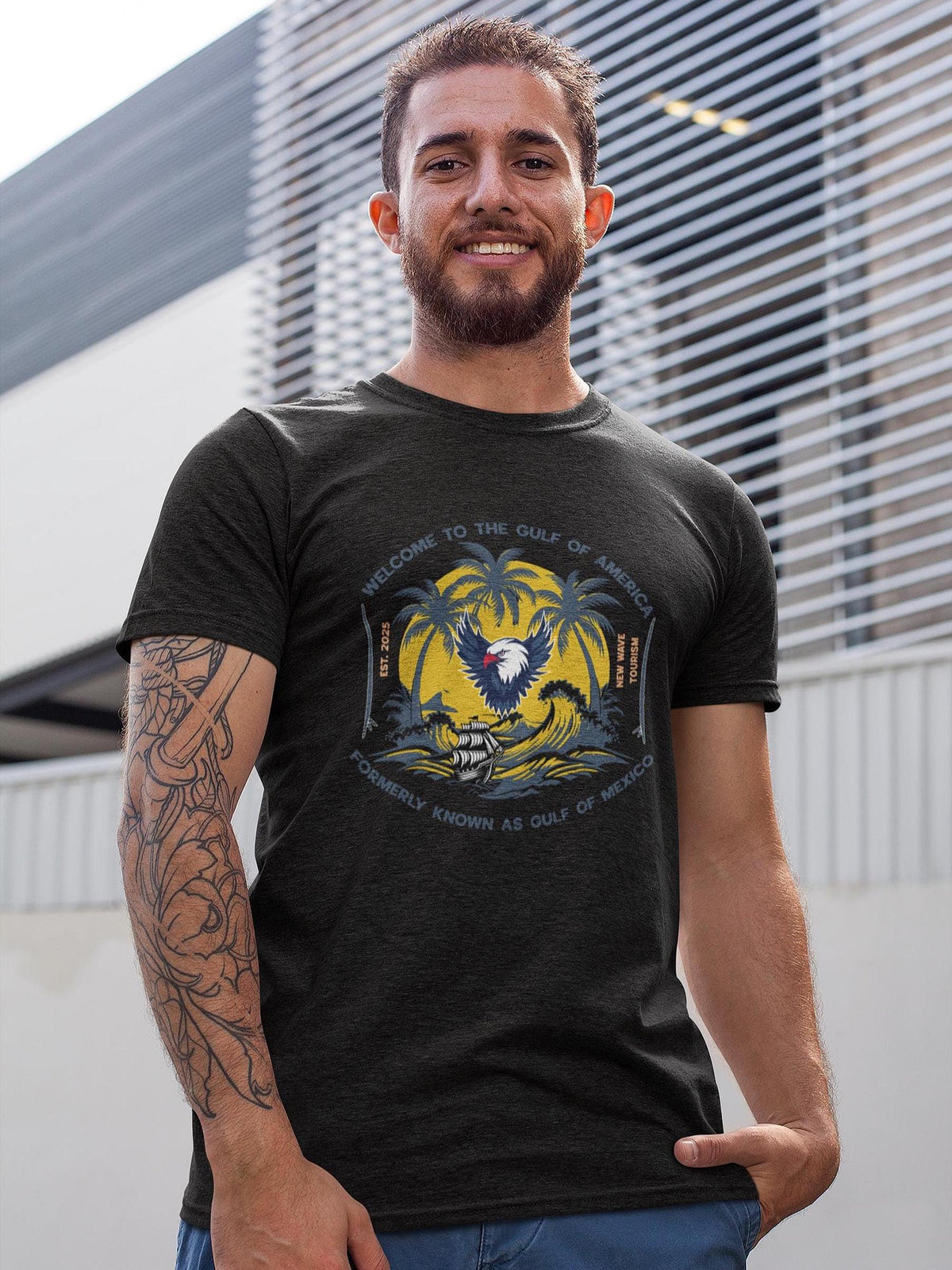 Satirical Gulf of America T Shirt Political Humor Design Free Shipping USA Graphic Tee – Fan Favorite · Top Pick For Any Outfit