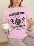 Kindergarten Last Day of School TShirt This Year Rocked Cute Rocker Skeleton Shirt Kindergarten Crew Teaching Assistant Class Dismissed Graphic Tee – Aesthetic Look · Perfect For Daily Wear