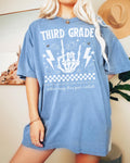 Last Day of School Third Grade Teacher Tee This Year Rocked Rocker Skeleton Shirt Third Grade Crew Teaching Assistant Class Dismissed Graphic Tee – Feel-Good Design · Trending Graphic Apparel