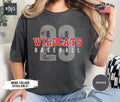 Personalized Baseball Shirt Baseball Gameday Shirt Custom Team Sports Apparel Custom Text and Number Custom Baseball Mom Team Shirt Graphic Tee – Bold Style · Great Gift For Fans