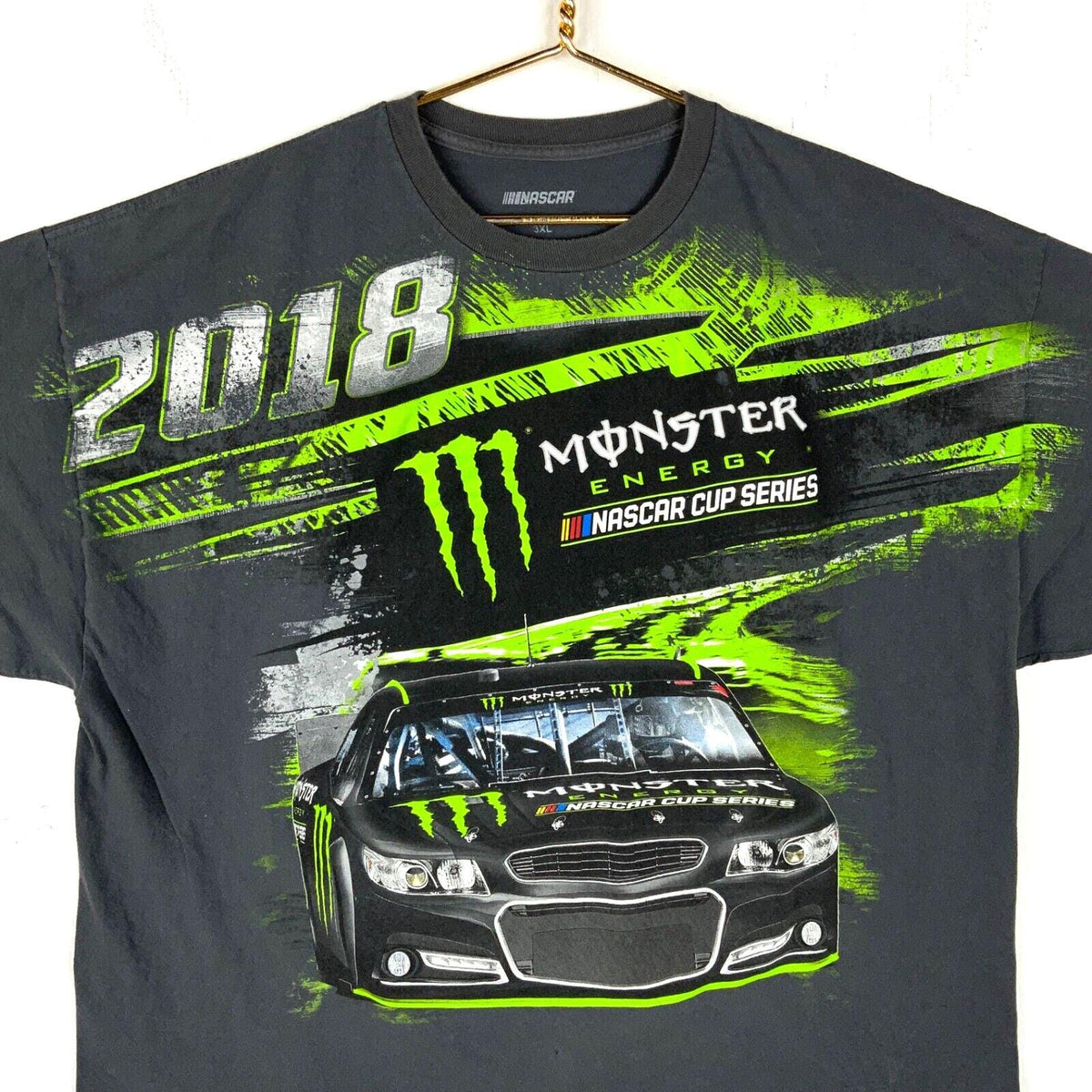 Nascar Racing Monster Energy Tshirt Size 3XL Gray 2018 Double Sided Cup Series Graphic Tee – Cozy Vibes · Top Pick For Any Outfit