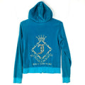 Juicy Couture Women39s Sweatshirt Hoodie XL Blue Made In Usa Sequin Velour Y2K Hoodie – Easygoing Wear · Top Pick For Any Outfit