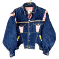 Vintage Biscote Women39s Denim Jean Jacket Large Blue Dark Wash Graphic Tee – Premium Graphic · High-Quality Print