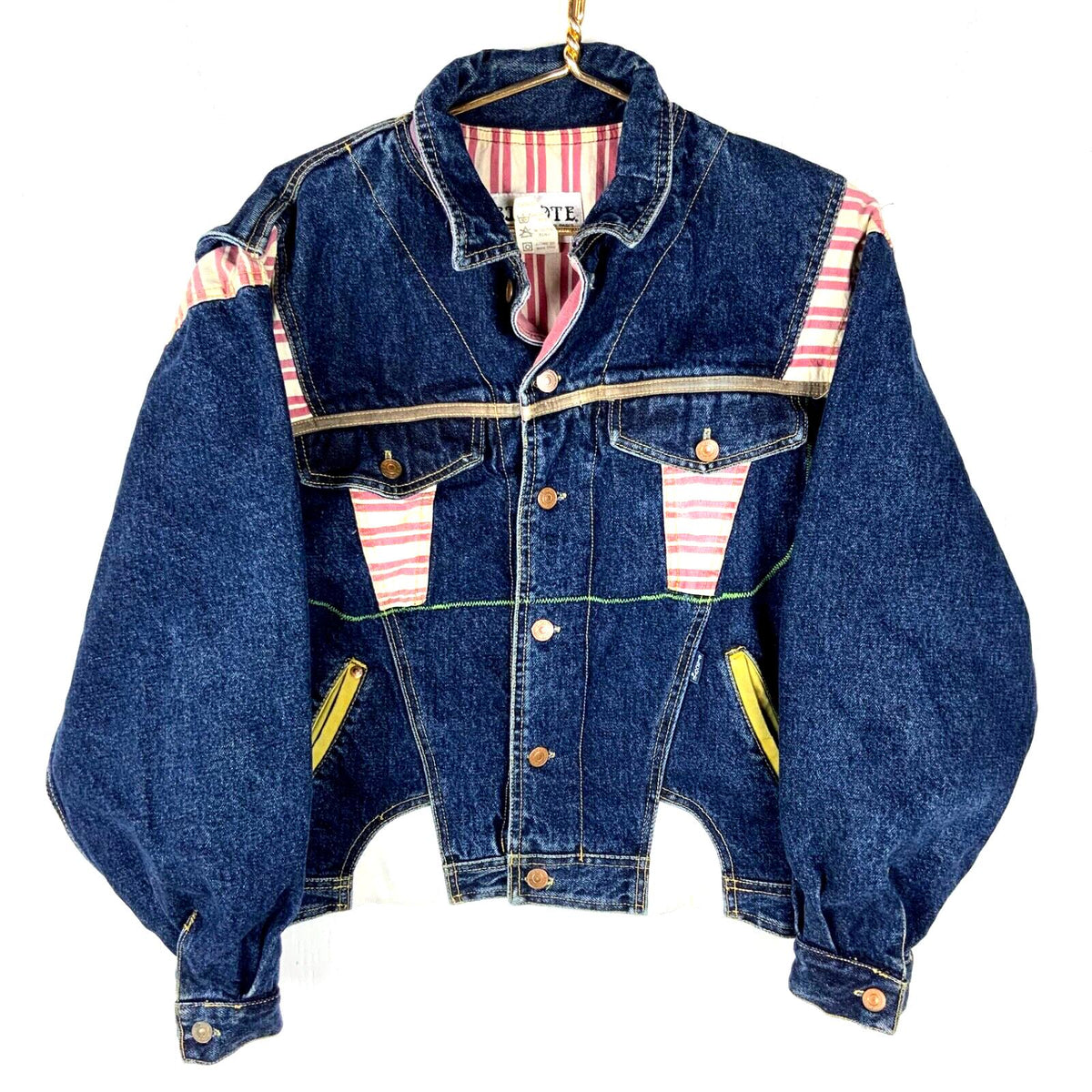 Vintage Biscote Women39s Denim Jean Jacket Large Blue Dark Wash Graphic Tee – Premium Graphic · High-Quality Print