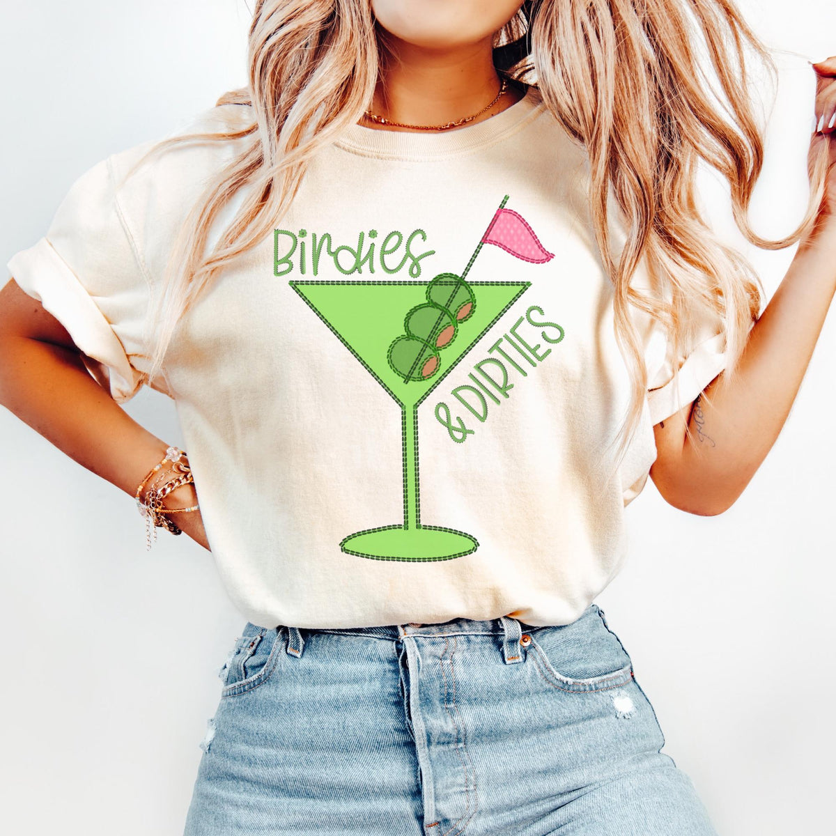 Birdies and Dirties Womens Golf Shirt Womens Golf Gift Golf Tshirt Golf Gifts for Women Golf Gifts Graphic Tee – Bold Style · High-Quality Print