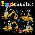 Eggscavator Easter Egg HuntConstruction Truck PNG for Toddler BoysEggscavatorEaster TruckEgg Hunt PngToddler EasterBoys Truck Graphic Tee – Fan Favorite · Top Pick For Any Outfit