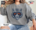 Detroit Baseball Crewneck Retro Tiger Baseball Sweatshirt Tiger Baseball Fan Gift Detroit Sports Fan Apparel Tiger Baseball Shirt Sweatshirt – Soft Feel · Perfect For Daily Wear