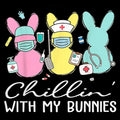 Chillin39 With My BunniesCute Nurse Easter PNGRN NicuNursing ClipartNurse PngEaster PngBunny NurseNicu NurseRN ClipartNursing Png Graphic Tee – Easygoing Wear · High-Quality Print