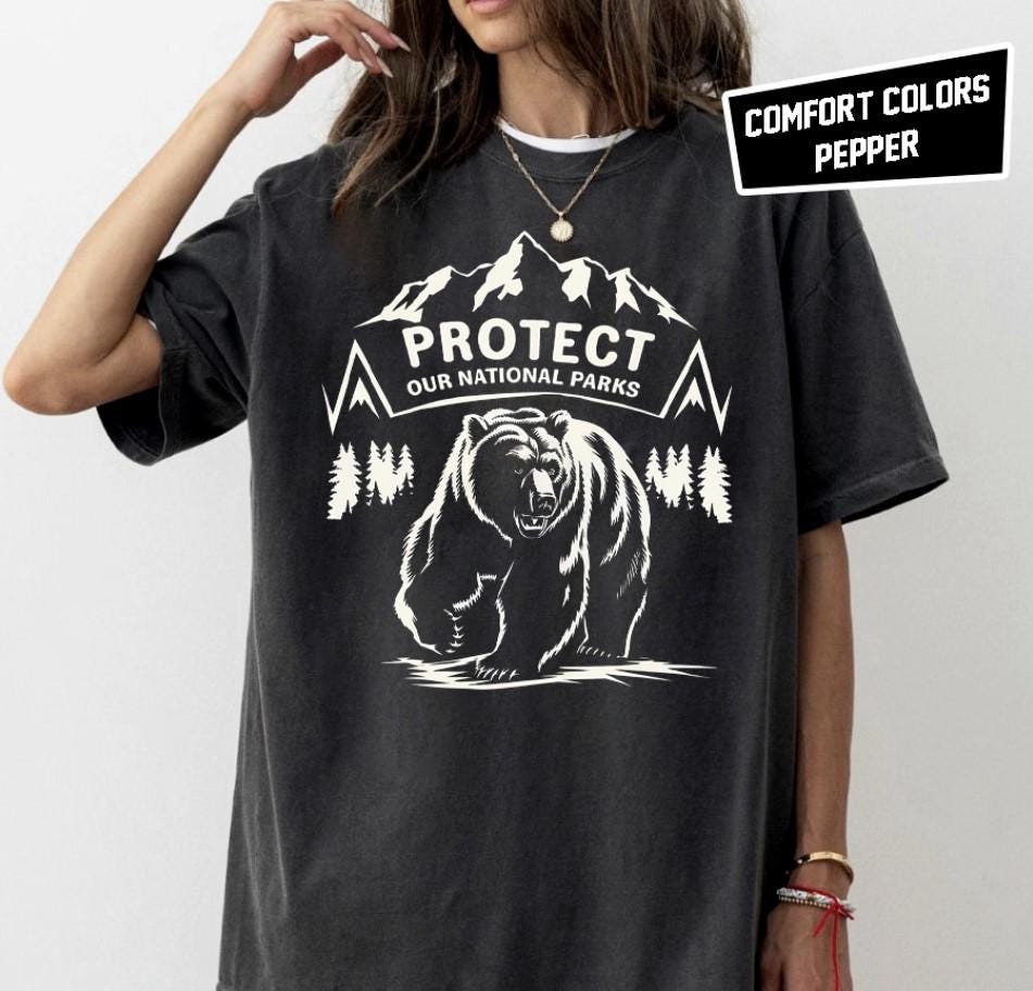 Protect Our National Parks Vintage Shirt Parks Over Profit Granola Girl Shirt Nature Lover Gifts National Park T Shirt Graphic Tee – Warm & Stylish · Must-Have Style