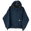 Carhartt Sweatshirt Hoodie Size 2XL Blue Full Zip Sherpa Lined Work Wear Hoodie – Fan Favorite · Trending Graphic Apparel
