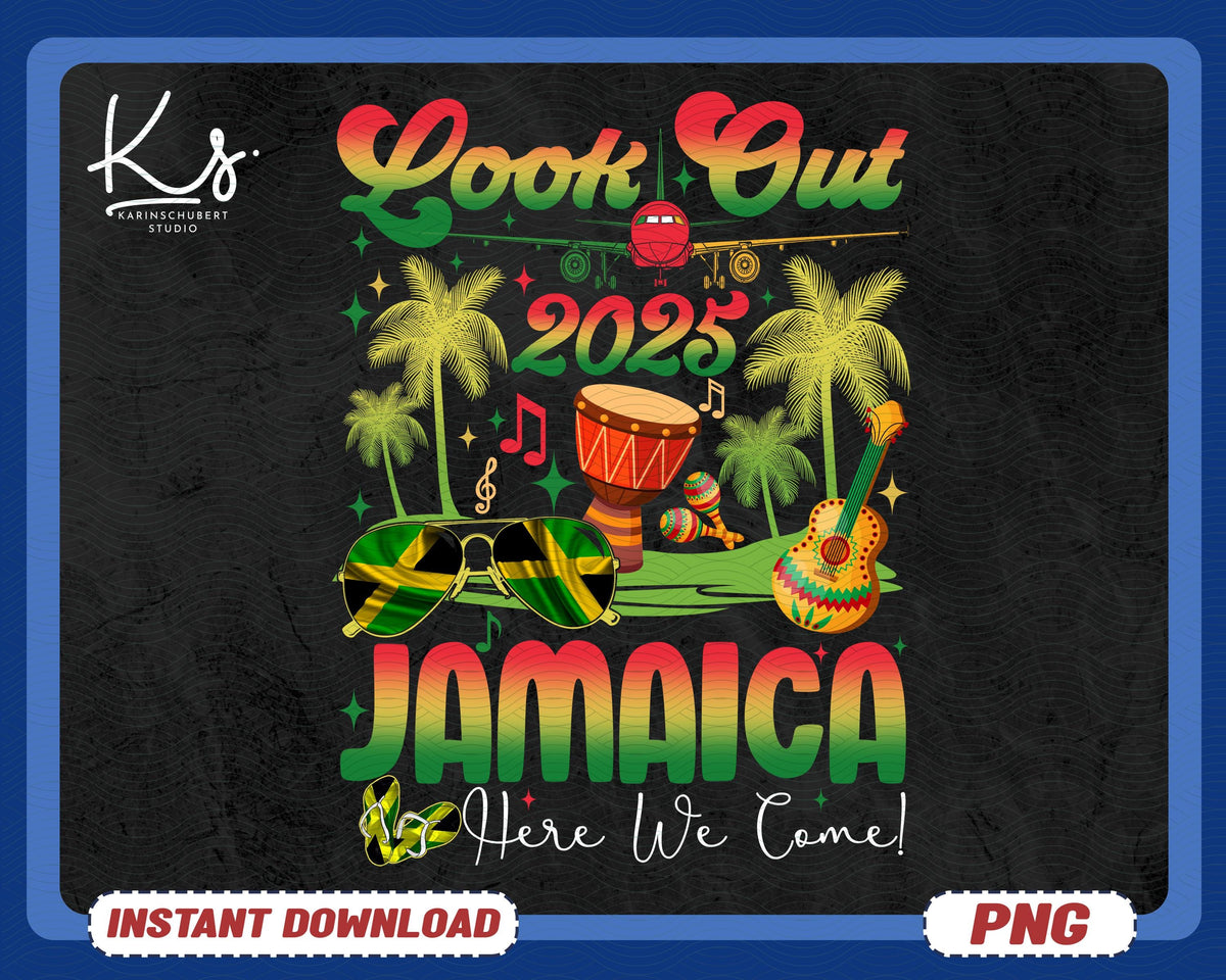 Jamaica Vacation 2025 Here We Come Jamaica 2025 Png Girls Trip 2025 Png Jamaica Girls Trip Png Family Trip Png Jamaica Family Vacation Graphic Tee – Aesthetic Look · Top Pick For Any Outfit