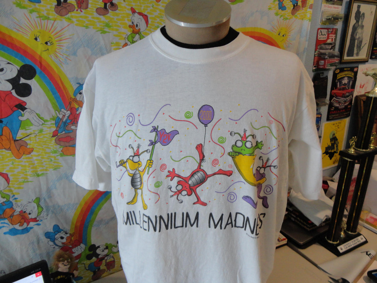 Vintage 90s tshirt MILLENNIUM 2000 madness milo bug y2k tee XL Graphic Tee – Fan Favorite · Must-Have Style