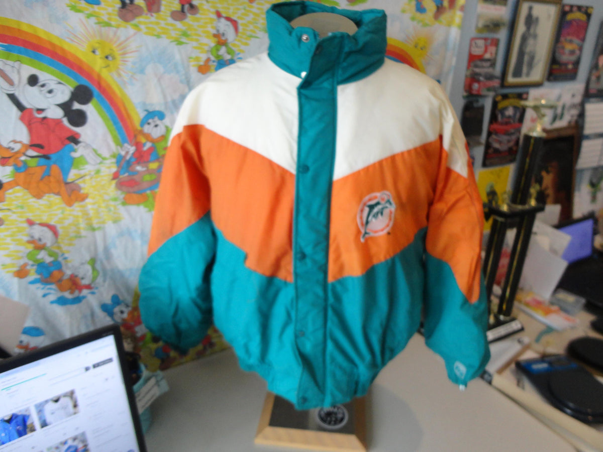 Vintage 9039s Miami Dolphins NFL Logo 7 Parka Jacket XL Graphic Tee – Easygoing Wear · Perfect For Daily Wear