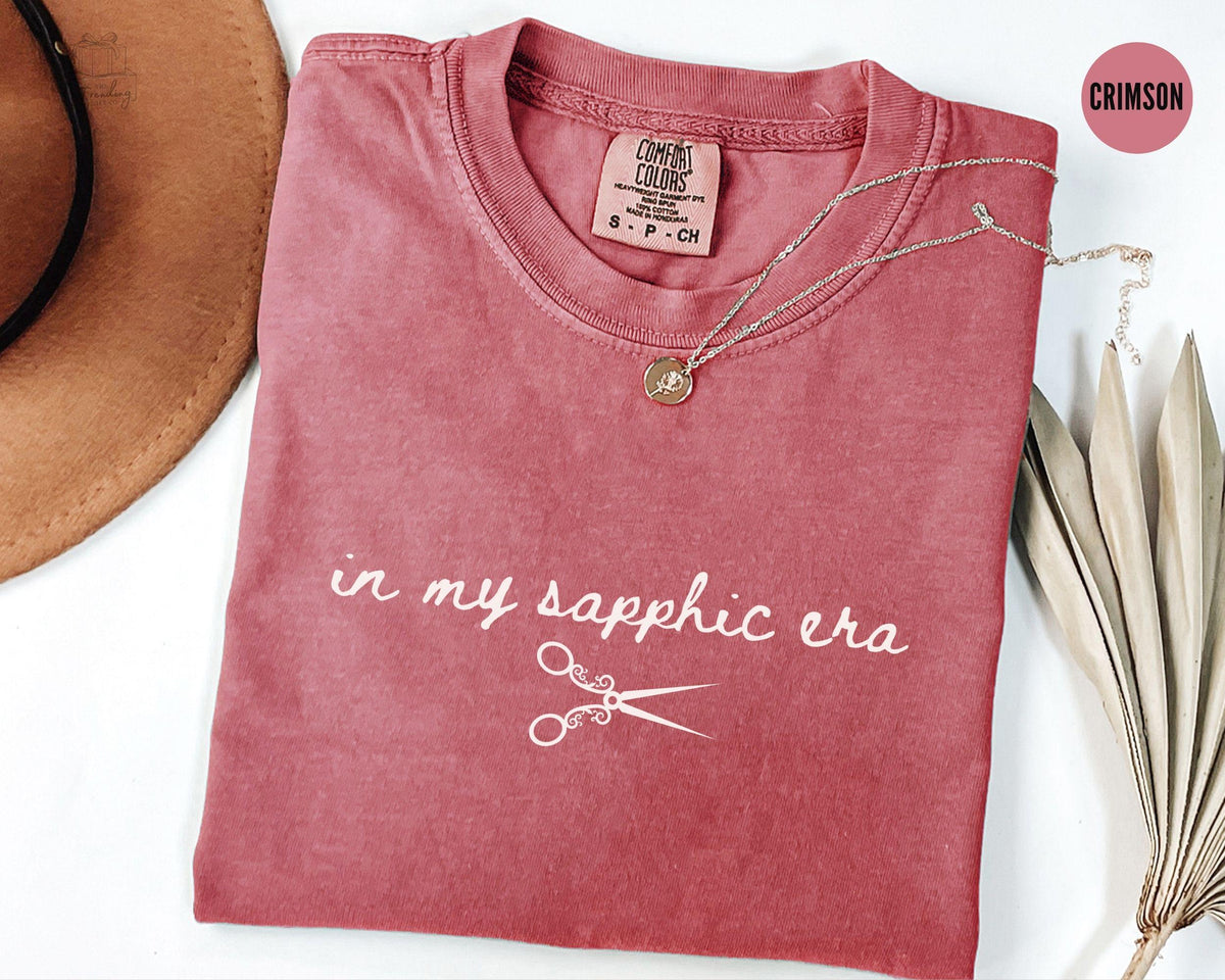 In My Sapphic Era ShirtSubtle Pride Lesbian ShirtGay Lesbian WLW Femme ShirtMinimalist Lgbtq GiftQueer Bisexual Pride MerchI like Girls Graphic Tee – Premium Graphic · High-Quality Print