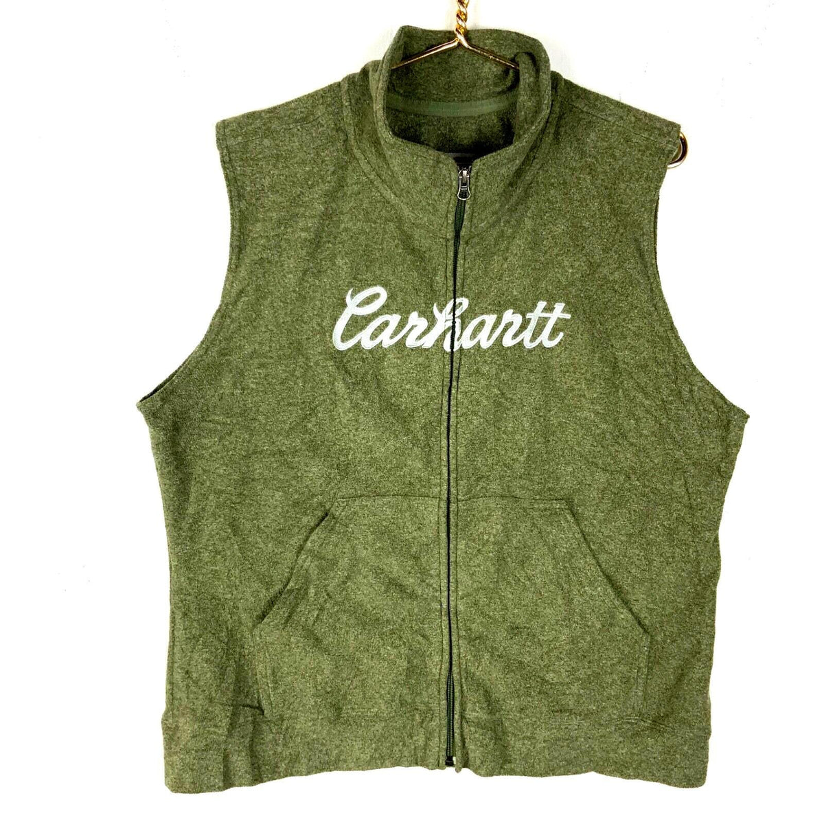 Carhartt Fleece Sweater Vest Womens XL Green Full Zip Embroidered Graphic Tee – Everyday Comfort · High-Quality Print