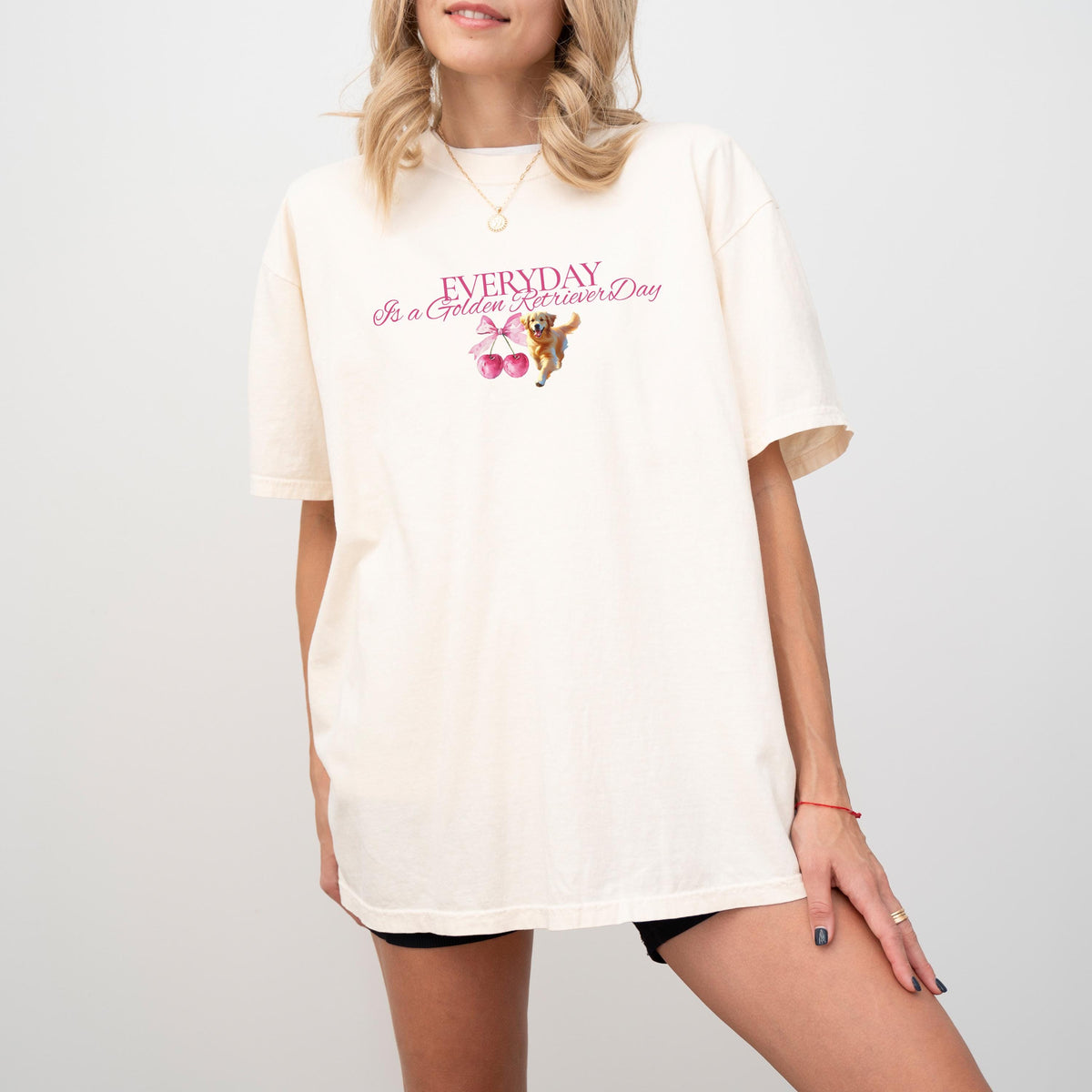Everyday is a Golden Retriever Day T Shirt Golden Retriever Dog Mom Tshirt Life is Golden Shirt Gift for Dog Lover New Dog Owner Gift Graphic Tee – Fan Favorite · Must-Have Style