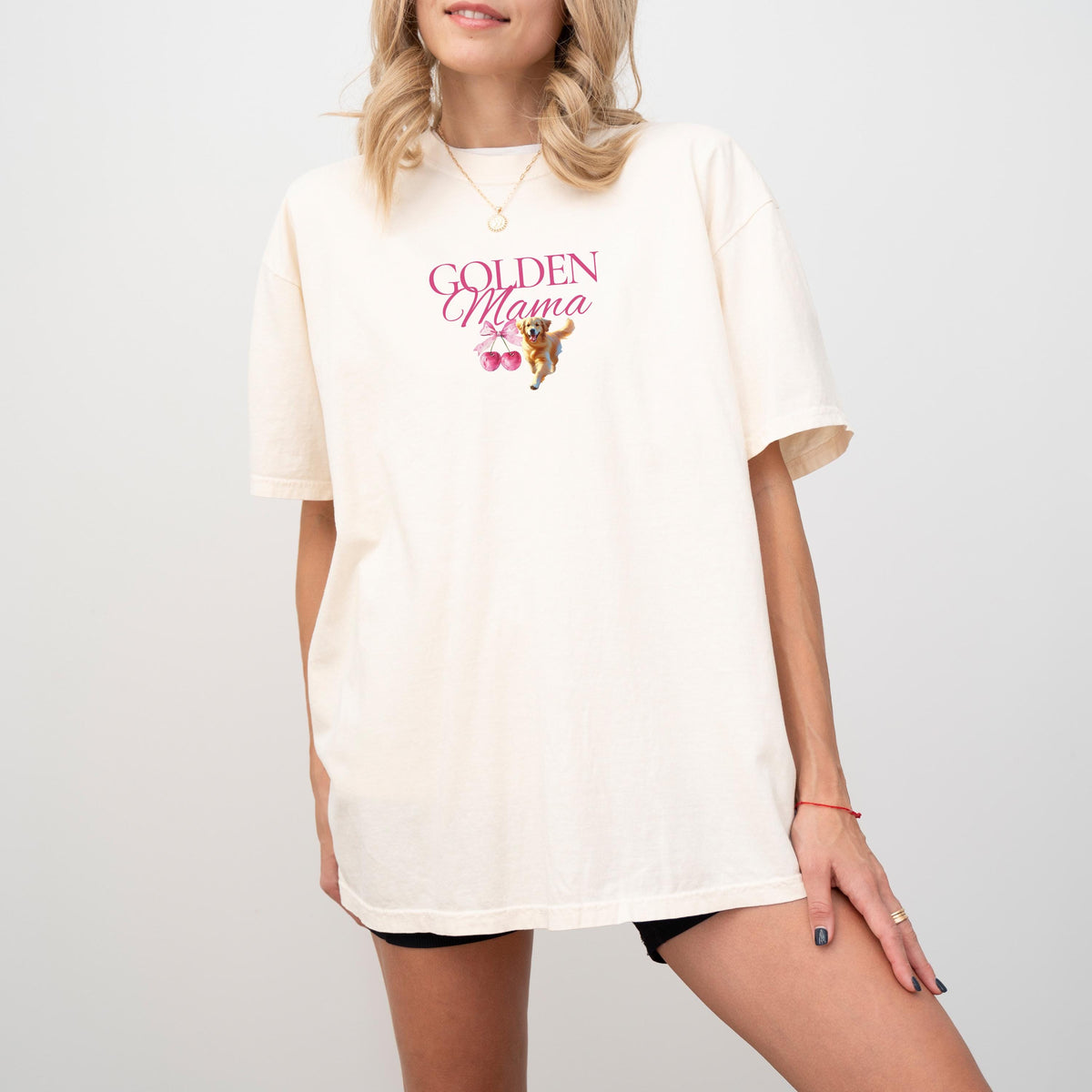Golden Mama T Shirt Golden Retriever Lover Golden Retriever Dog Mom T Shirt Life is Golden Shirt Gift for Dog Lover New Dog Owner Gift Graphic Tee – Easygoing Wear · Perfect For Daily Wear