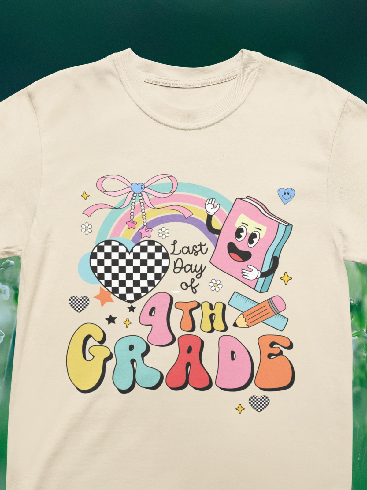 Last Day of Fourth Grade TShirt for Fourth Grade Teacher Teaching Assistant Cute Retro Aesthetic End of School Year Matching Teacher Shirt Graphic Tee – Soft Feel · Top Pick For Any Outfit