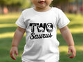 Boys 2nd birthday t shirt white tshirt dinosaur two saurus themed party shirt toddler birthday top cute kids dino tee Graphic Tee – Bold Style · Perfect For Daily Wear