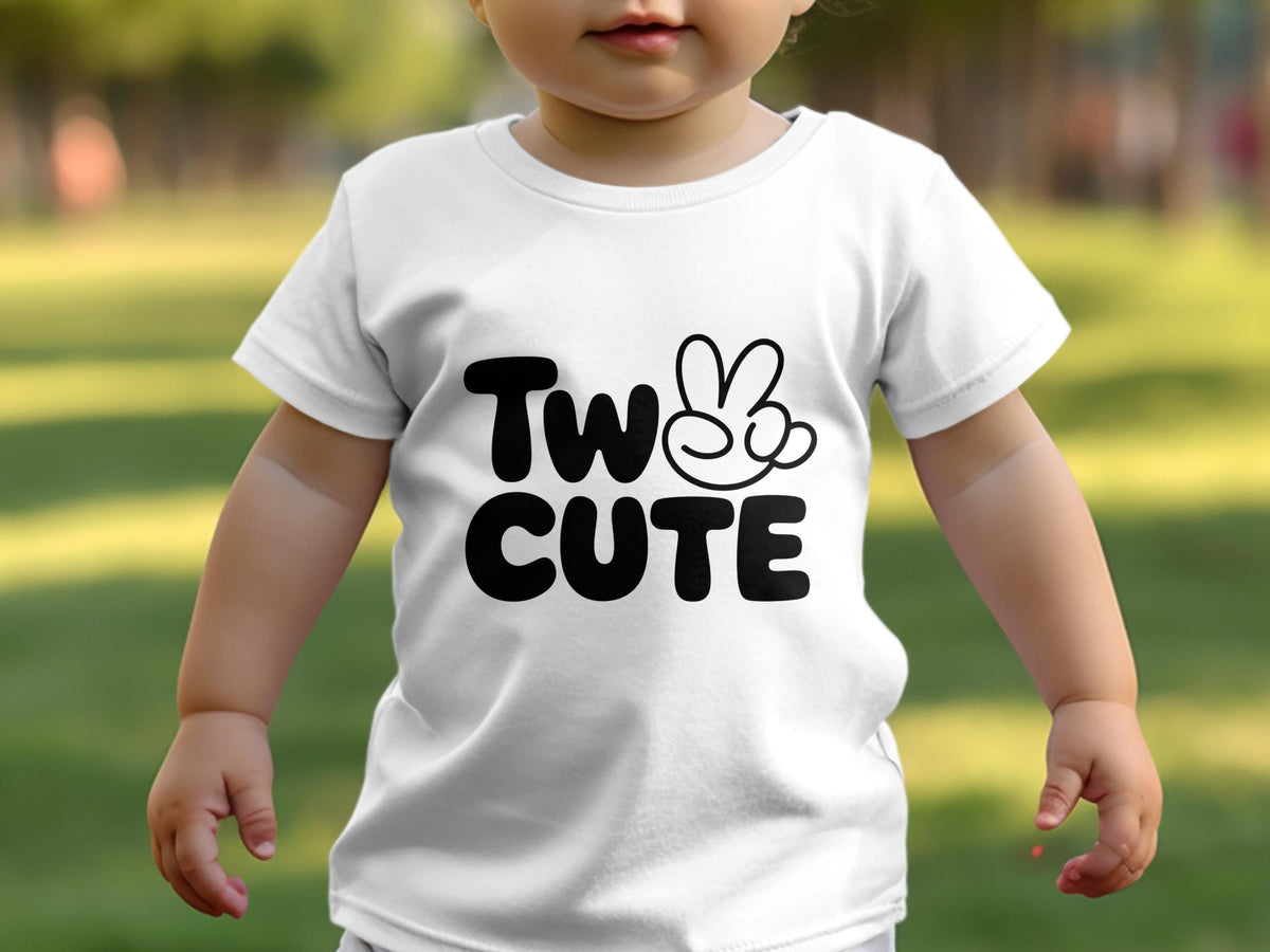 Boys 2nd Birthday TShirt White Two Cute Boys Birthday Shirt Toddler Birthday Outfit Boys 2nd Birthday Clothes Graphic Tee – Fan Favorite · High-Quality Print