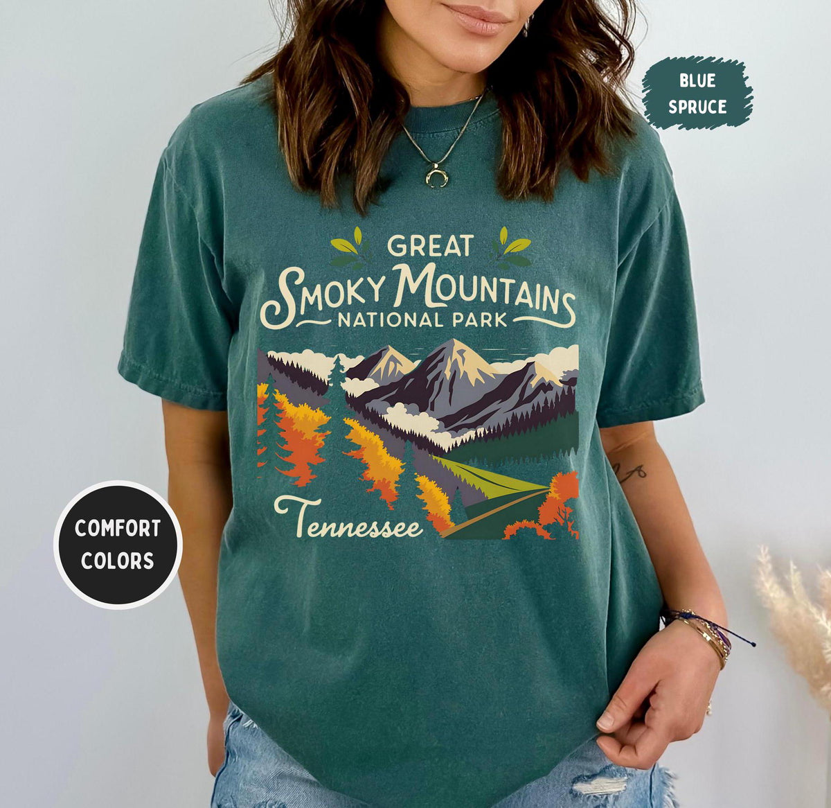 Great Smoky Mountains National Park TShirt Comfort Colors Tee Unisex Tee Nature Lover Shirt Outdoor Enthusiast Apparel Mountain Graphic Tee – Premium Graphic · Must-Have Style