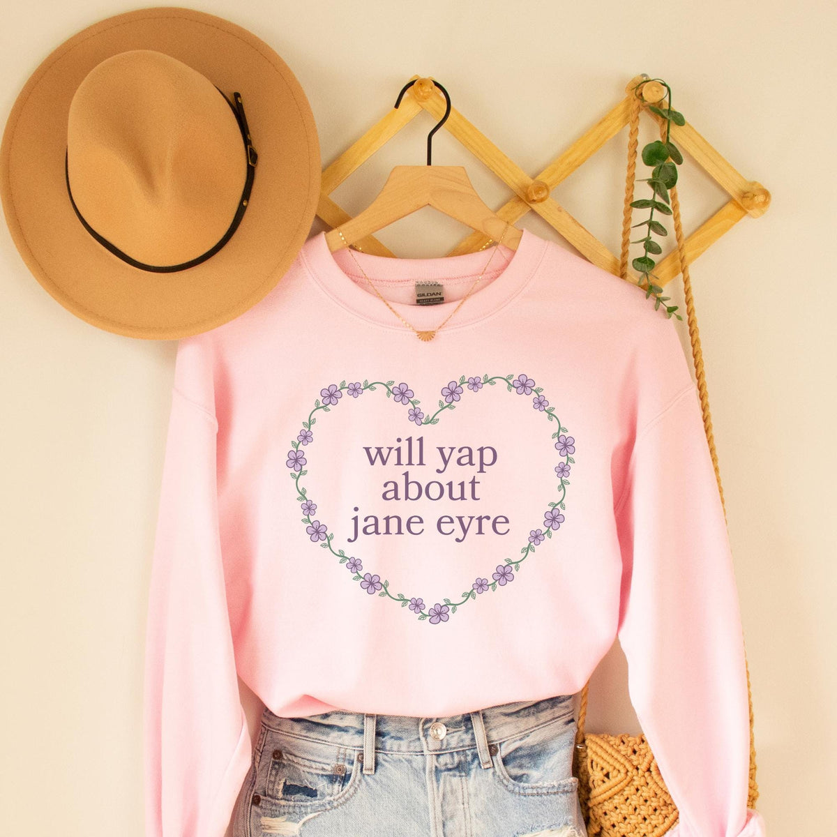 Charlotte Bronte Jane Eyre Sweatshirt for Book Lover Who Loves Gothic Romance 19th Century Classic Literature Crewneck Bookworm Present Sweatshirt – Easygoing Wear · Trending Graphic Apparel